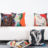 Picasso Famous Painting Personalized Cotton and Linen Cushion,Home Decorative Pillow, Cotton Linen Pillow Covers,Housewarming gift.