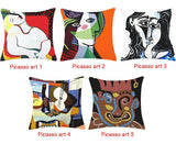 Picasso Famous Painting Personalized Cotton and Linen Cushion,Home Decorative Pillow, Cotton Linen Pillow Covers,Housewarming gift.