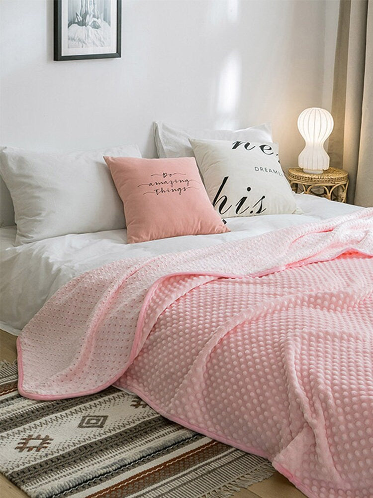 Large bubble Soft Throw Blankets Multiple Variants Warm Cozy Super Soft Winter Flannel Fluffy Throw Home Bedspread, bubble fleece blankets