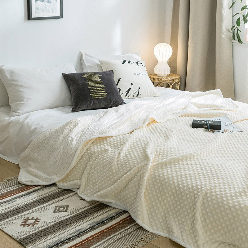 Large bubble Soft Throw Blankets Multiple Variants Warm Cozy Super Soft Winter Flannel Fluffy Throw Home Bedspread, bubble fleece blankets