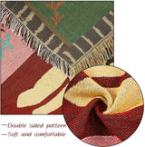 Woven Tapestry Sofa Throw Blanket Boho Woven Fringed jacquard blanket Cozy Nap Throw Blanket,Housewarming gift.