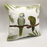 Canvas cotton embroidery parrot embroidery cushion cover,Embroidery Pillow Covers, Decorative Pillows, Housewarming gift