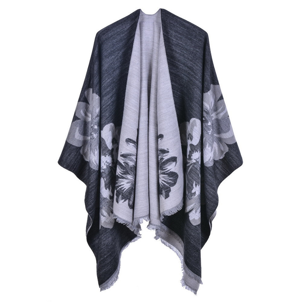 Women's Tassel Shawl Wrap Plus Size Cardigan Poncho Cape Open Front Long Winter Sweater Coat,women Scarf, Perfect gift for her.