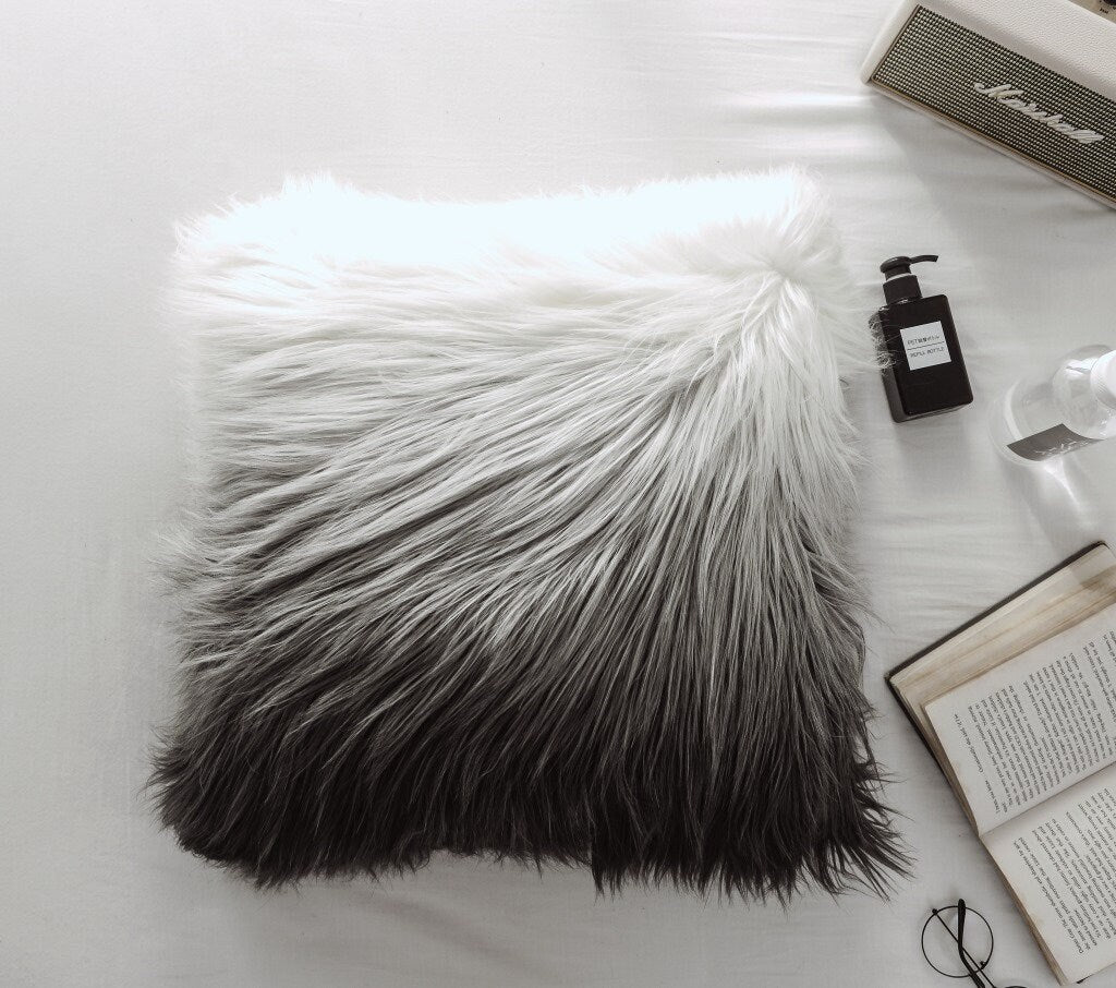 Faux Fur Pillow Cover, Luxury Furry Pillow Covers for Home Decor, Fur Pillow Cover, 20"x20", Holiday gifts housewarming gifts.