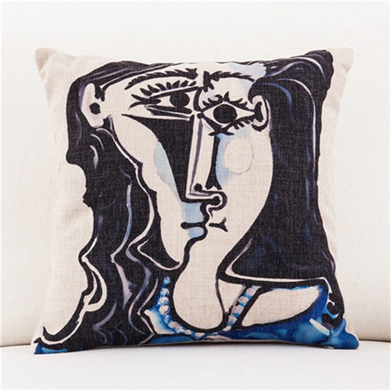 Picasso Famous Painting Personalized Cotton and Linen Cushion,Home Decorative Pillow, Cotton Linen Pillow Covers,Housewarming gift.