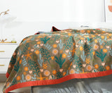 Cotton Bedcover Sofa Blanket, Double-sided use,Decorative Bed Woven Cotton Blanket Throw,Decorative blanket,Housewarming gift.