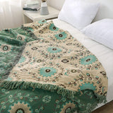 Four Layers Cotton Blanket 100% cotton bedcover Sofa Blanket, Double-Sided Use Sofa Throw Blanket for Queen Size Bed,Housewarming gift