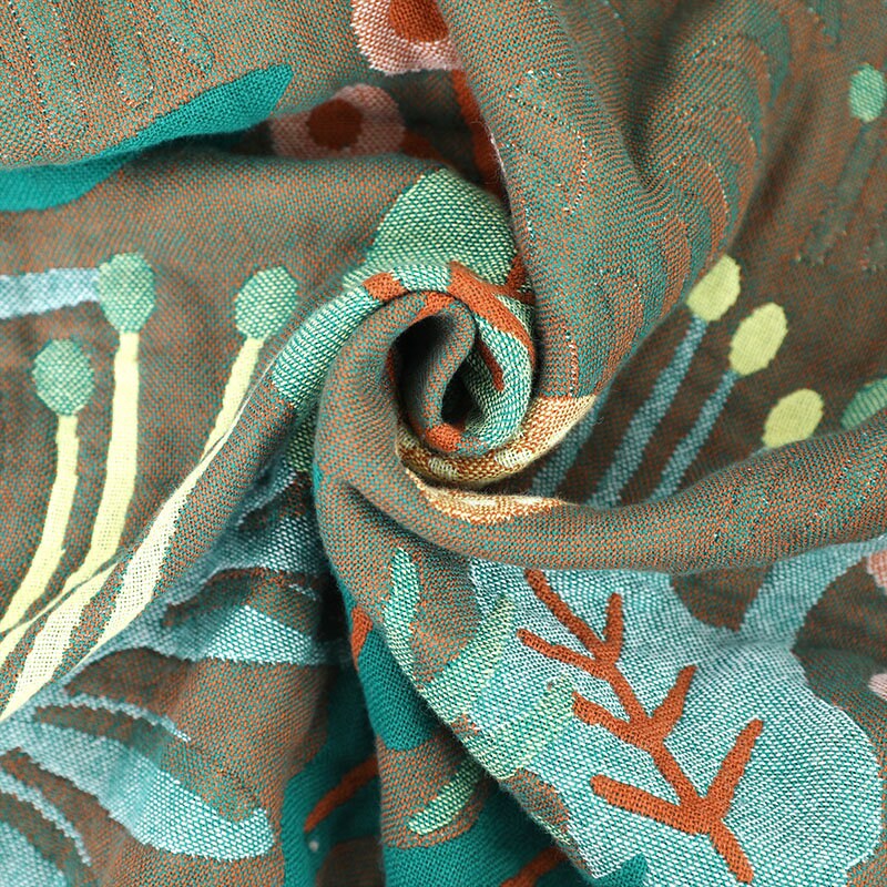 Forest Tiger 6 Layers Cotton Throw Bed Cover 100% cotton Muslin Sofa Throw Boho Decor, Jacquard Bed Throw Blanket, Housewarming gift.