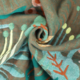 Forest Tiger 6 Layers Cotton Throw Bed Cover 100% cotton Muslin Sofa Throw Boho Decor, Jacquard Bed Throw Blanket, Housewarming gift.