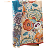 Cute Panda 6 Layers Cotton Throw Bed Cover 100% cotton Muslin Sofa Throw Boho Decor,Double-sided Bed Throw Blanket, Housewarming gift.