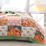 Five layers cotton blanket 100% cotton, Bedcover sofa blanket, Bedspread nap blanket cotton throw,Gift for Home, Decor