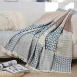 Cotton Blanket with tassel,cotton bedcover Sofa Blanket,Tassel Decorative King Size Bed Woven Cotton Blanket for summer,Housewarming gift