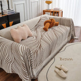 Multi-line chenille jacquard tassels bedcover sofa blanket, Couch bedspread nap blanket throw,Gift for Home, Decor