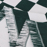 Checkerboard Pattern Black Sofa Cloth Decorative Sofa Cover,Double-Sided Use Sofa Throw Blanket,large size, Gift for Home