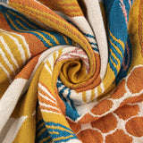 Sunflower Four Layers Cotton Throw Blanket Cotton Muslin Bedcover Sofa Blanket, Decorative Bed Woven Cotton Blanket, Housewarming Gift.