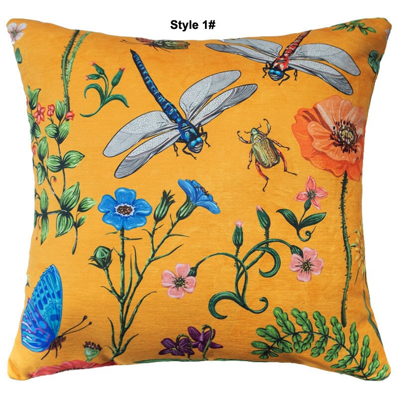 Cushion Cover with Tiger Design Printing on the Soft Touch Chenille 18"x18" (45x45cm) Abstract Tiger Design for Home Decor,Housewarming gift