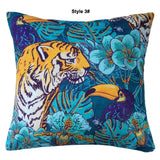 Cushion Cover with Tiger Design Printing on the Soft Touch Chenille 18"x18" (45x45cm) Abstract Tiger Design for Home Decor,Housewarming gift