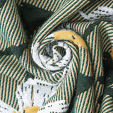 Green daisy cotton twill gauze blanket throw ,Bed cover sofa blanket, Bedspread nap blanket cotton throw,Gift for Home, Decor Home