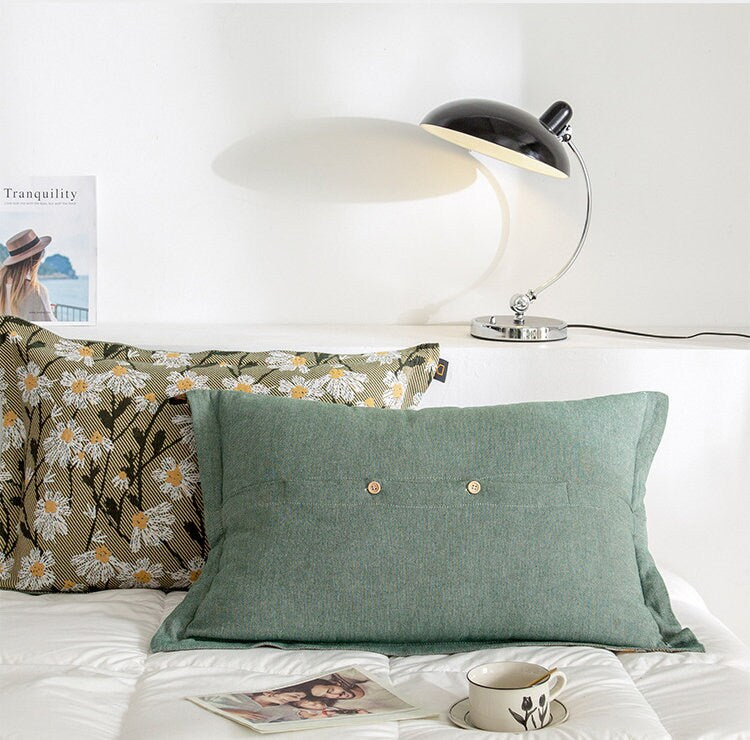 Green daisy cotton twill gauze blanket throw ,Bed cover sofa blanket, Bedspread nap blanket cotton throw,Gift for Home, Decor Home