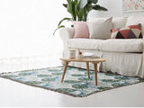 Tropical rain forest green leaves jacquard Woven Blankets, Sofa Blanket, Picnic blanket,Beach blanke,Double-Sided Use,Housewarming gift.