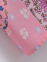 Cotton Kimono Boho Vintage Abstract Flowers Print Sashes Women Bohemian V Neck Batwing Sleeves happy short robe Kimono Jacket,gift for her