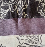 Floral Jacquard Blanket Throw Bed Cover Decor , Cotton Bamboo  Bed Throw Blanket, Housewarming gift.