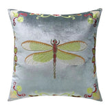 Luxury Velvet Flying Dragonfly Retro Inspired Pillow Cover,Embroidery Pillow Covers, Decorative Pillows, Housewarming gift