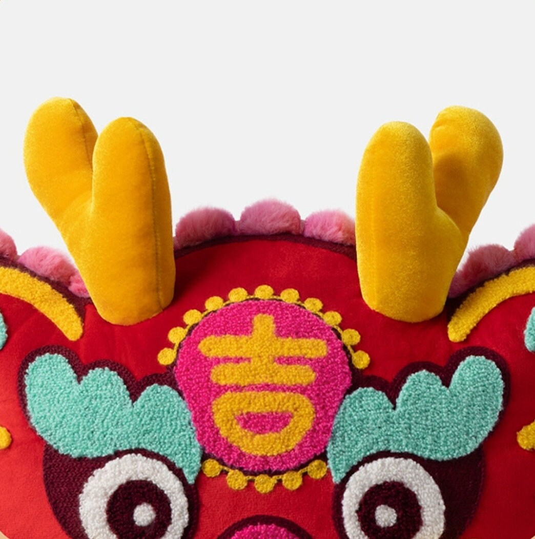 Embroidery Traditional Chinese Lucky Dragon Auspicious Dragon Pillows,Folk Art,Children's Gifts,Decorative Pillows, Housewarming gift