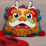 Embroidery Traditional Chinese Lucky Dragon Auspicious Dragon Pillows,Folk Art,Children's Gifts,Decorative Pillows, Housewarming gift