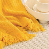 Knit Throw Blanket for Couch Sofa ChairGarden Throwing Home Decor,Soft Warm Cozy Light Weight for Spring Summer Fall 50''X60'', Travel Gift