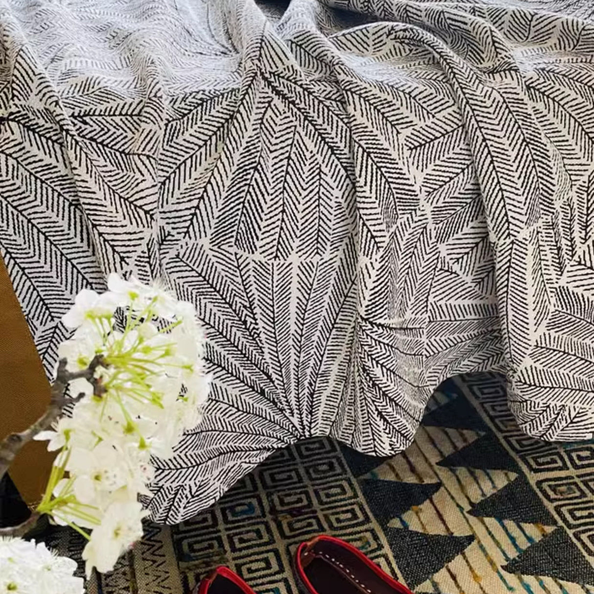 Long staple Cotton Throw Bed Cover 100% cotton Muslin Sofa Throw Decor, Double-sided Bed Throw Blanket, 230x250cm / 90x98"Housewarming gift.