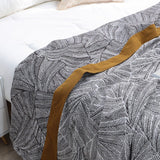 Long staple Cotton Throw Bed Cover 100% cotton Muslin Sofa Throw Decor, Double-sided Bed Throw Blanket, 230x250cm / 90x98"Housewarming gift.