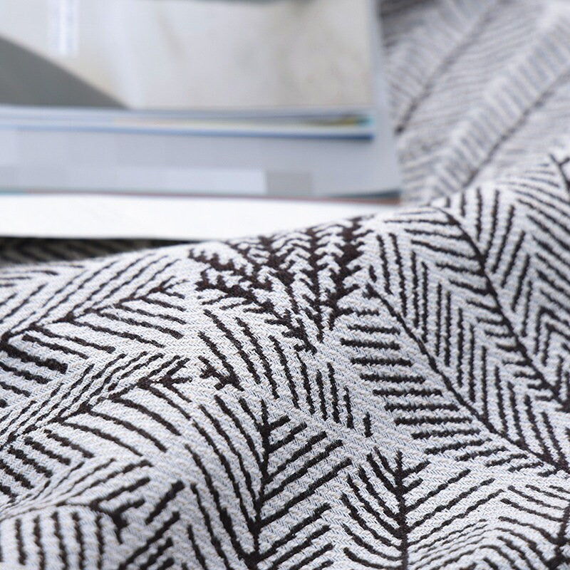 Long staple Cotton Throw Bed Cover 100% cotton Muslin Sofa Throw Decor, Double-sided Bed Throw Blanket, 230x250cm / 90x98"Housewarming gift.