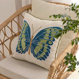 Canvas cotton embroidery butterfly embroidery cushion cover,Embroidery Pillow Covers, Decorative Pillows, Housewarming gift