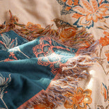 Cotton Blanket Tassels Double-sided Woven Home Decor Bedding,Cozy Nap Throw Blanket,Tassels Throw,200x230cm(79x90"),Housewarming gift.