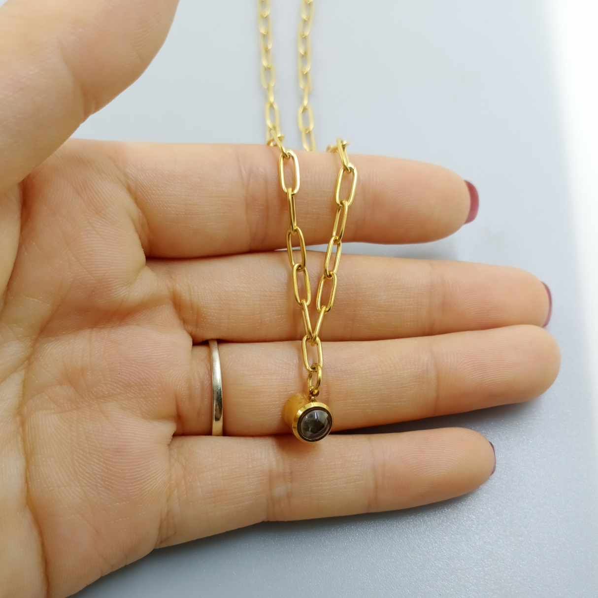 Amore Ellipse Necklace