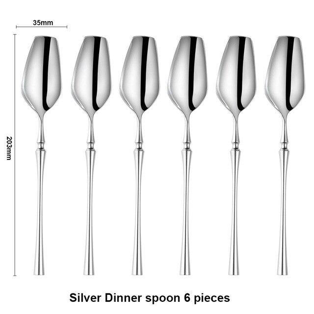 Antique Silver Mirror Finish Cutlery Set