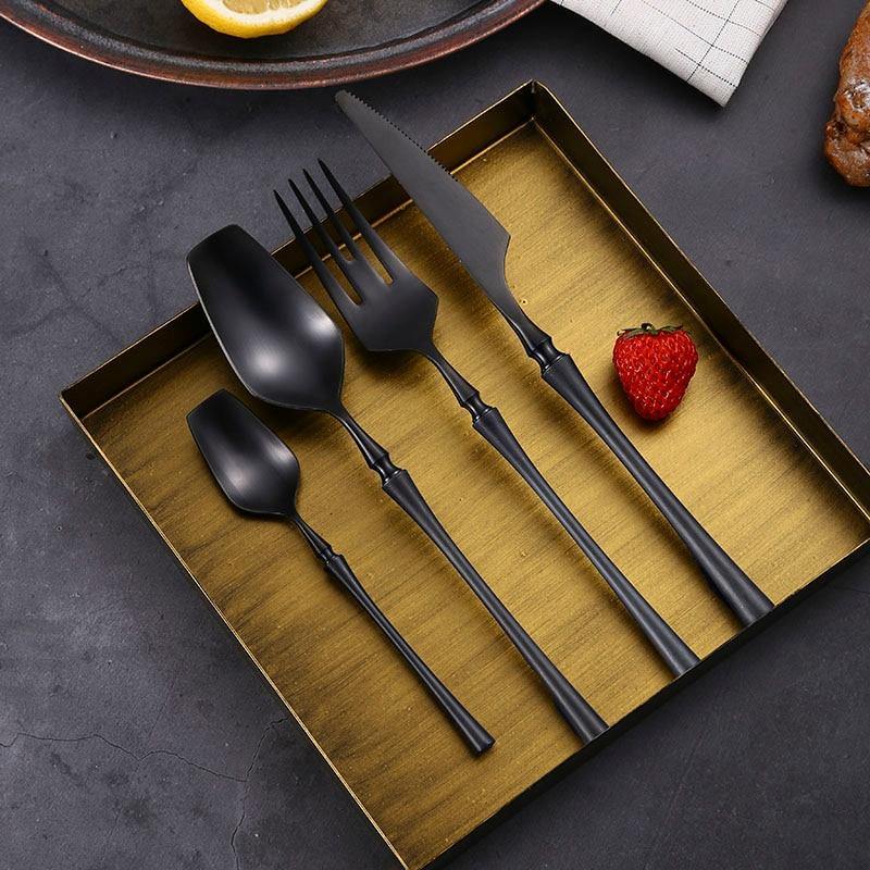 Antique Matte Black Cutlery