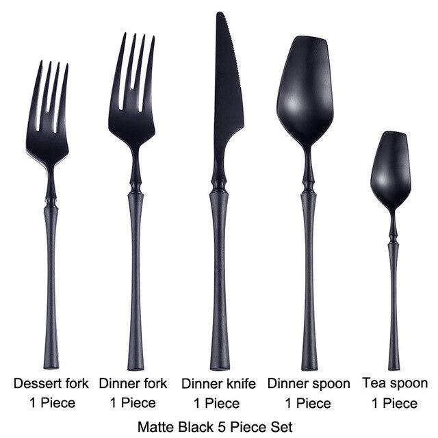 Antique Matte Black Cutlery