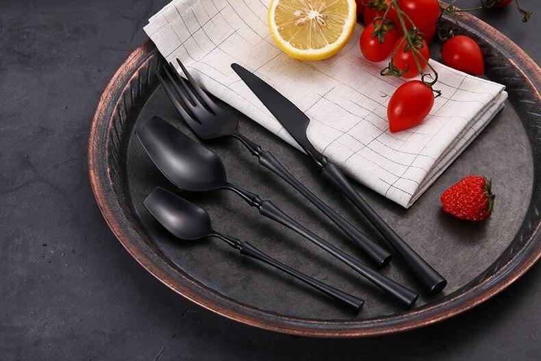 Antique Matte Black Cutlery