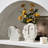 Ceramic Facial Figure Vase