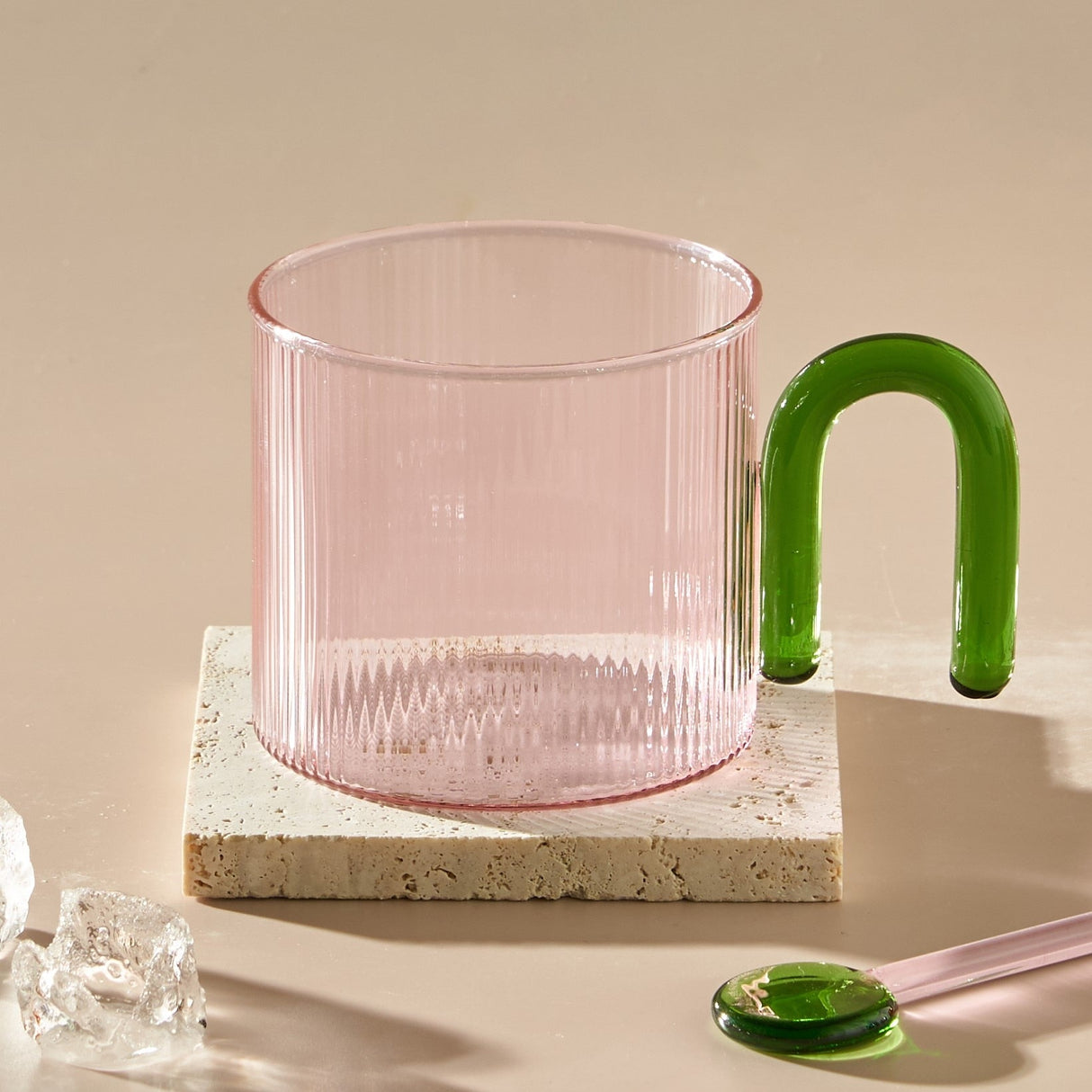 Arch Handle Glass Mug