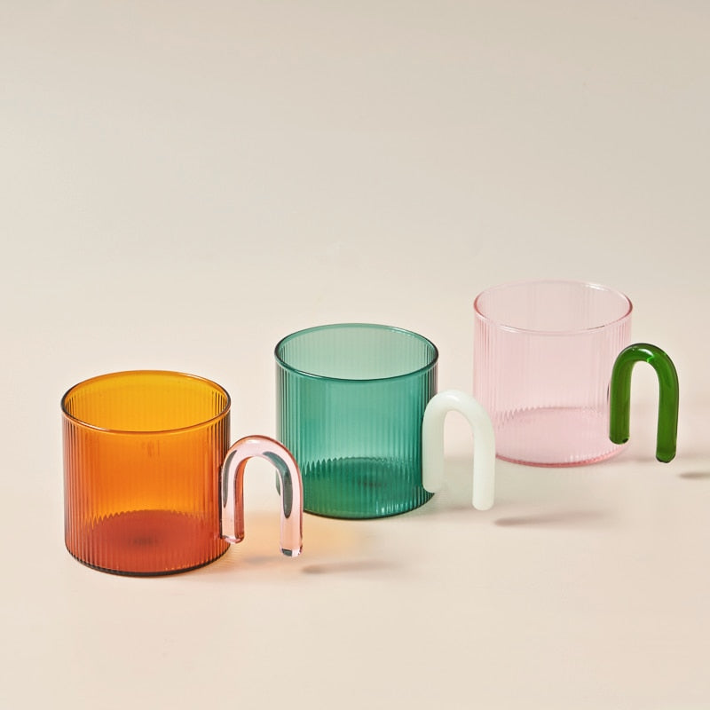 Arch Handle Glass Mug