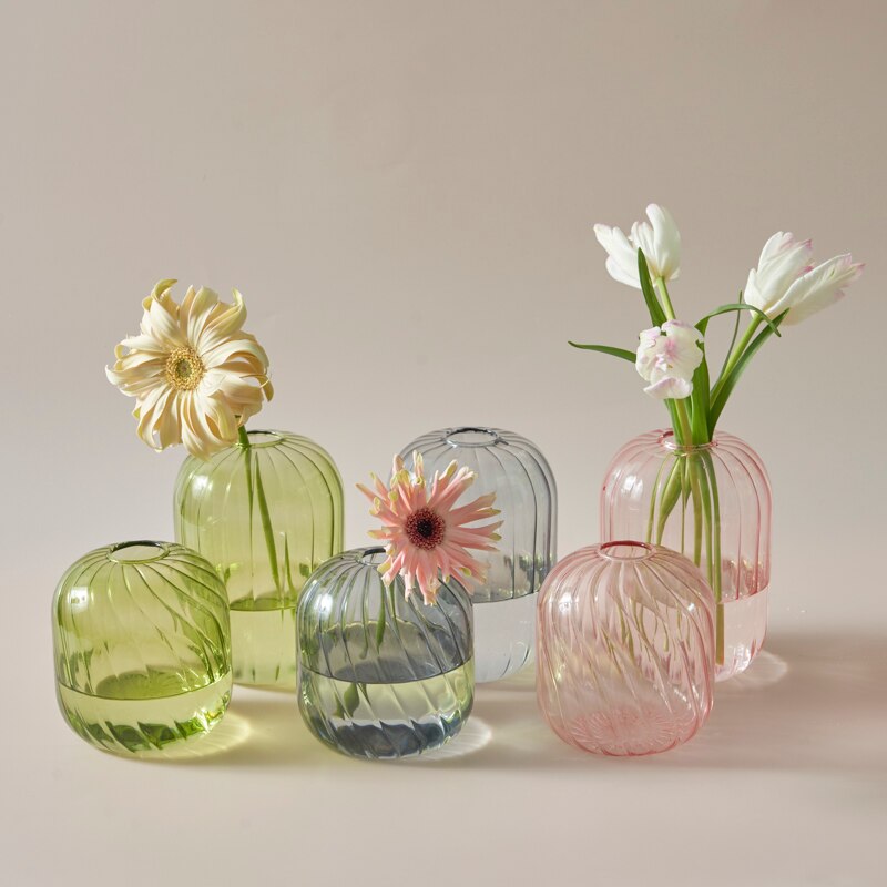 Colourful Glass Globe Vase