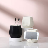 Ceramic toothbrush cell phone storage rack | Solid Color