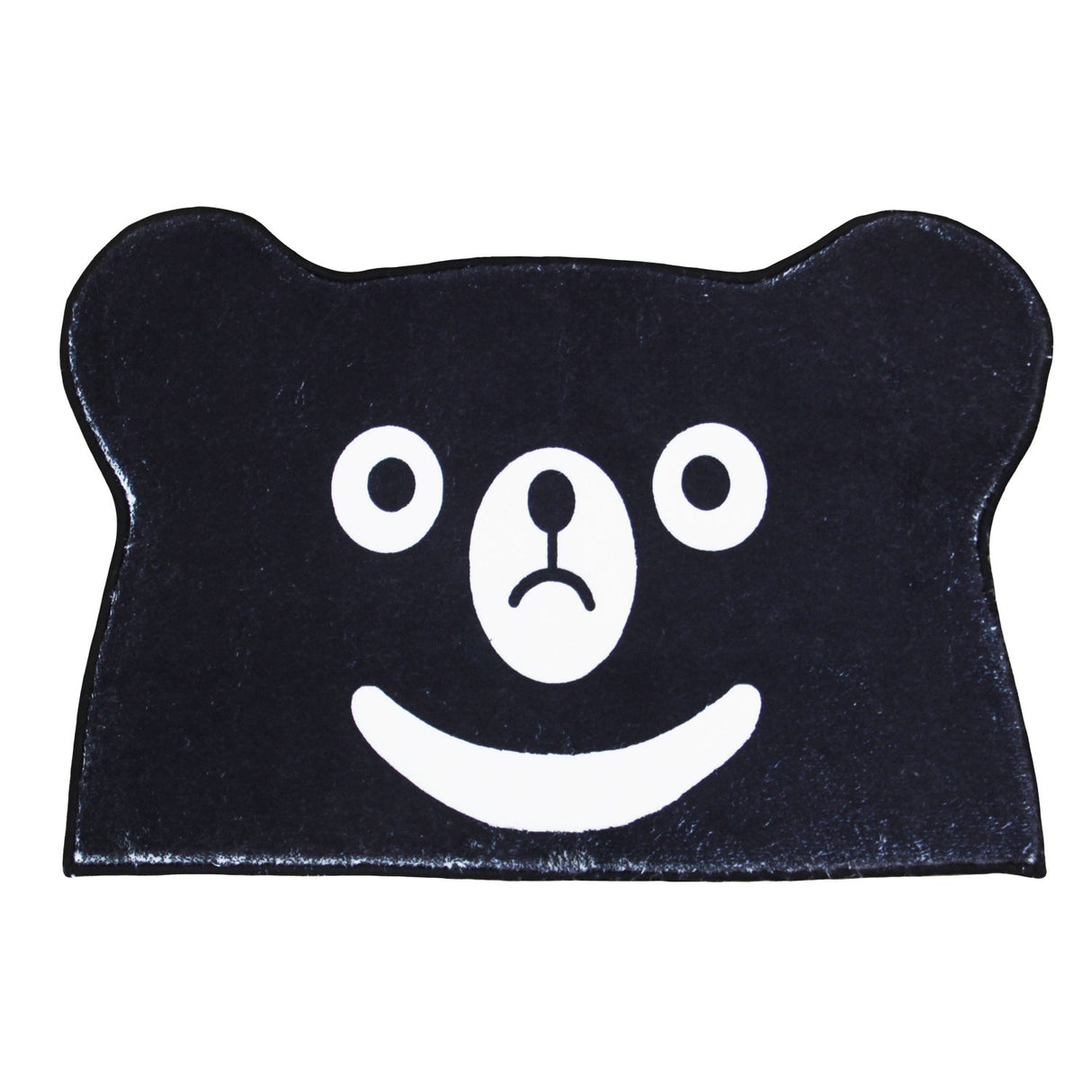 Cute Cartoon Black Bear Bathroom Mat