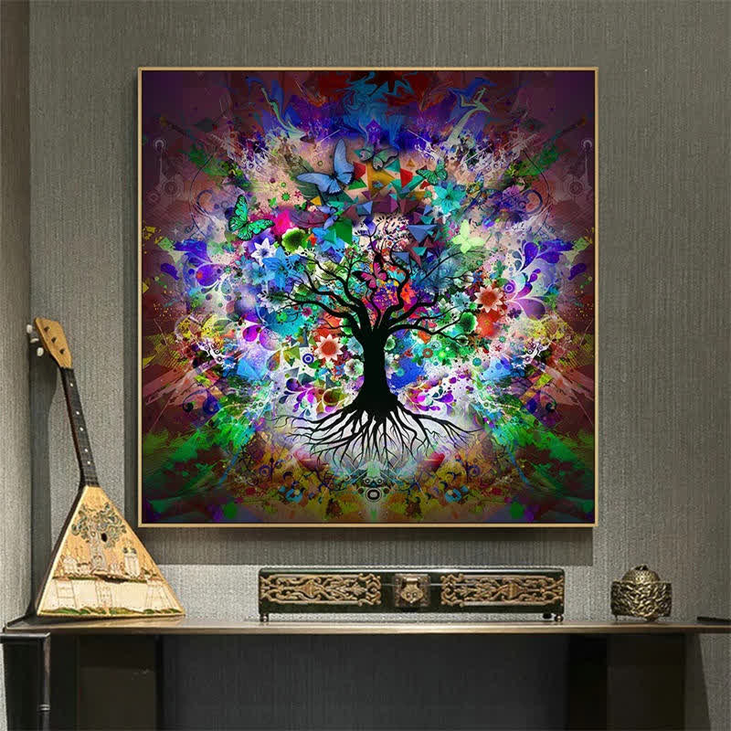 "Tree of Life"Colorful Painting Wall Decor