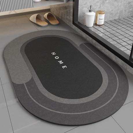 Oval Diatomaceous Earth Bathroom Mat