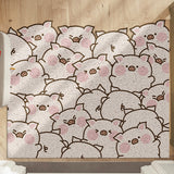 A Group of Pigs PVC Entrance Door Mat