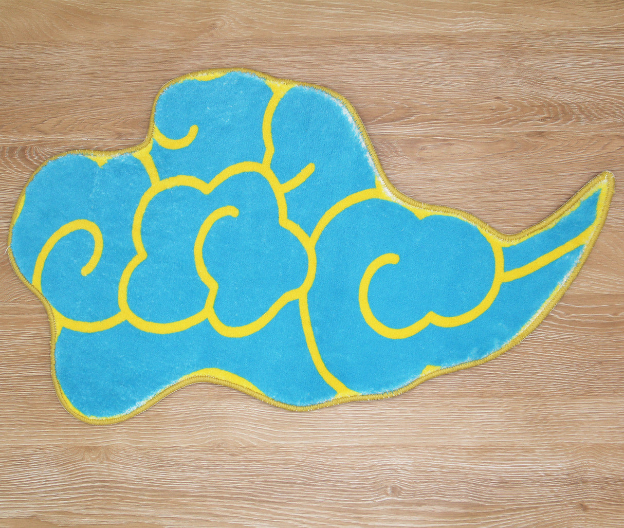 Yellow Blue Luck Cloud Bath Mat